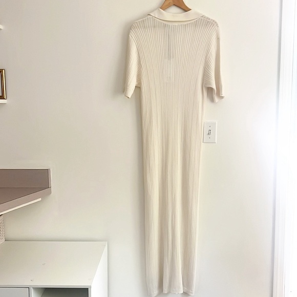 Varley Andrea Knit Maxi Dress White NWT - Picture 10 of 14